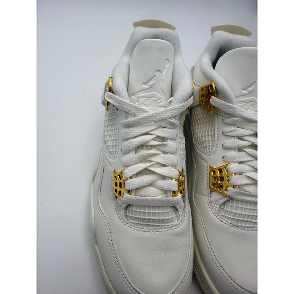 Size 9 - Air Jordan 4 Retro Metallic Gold (Women's) - Picture 8 of 11